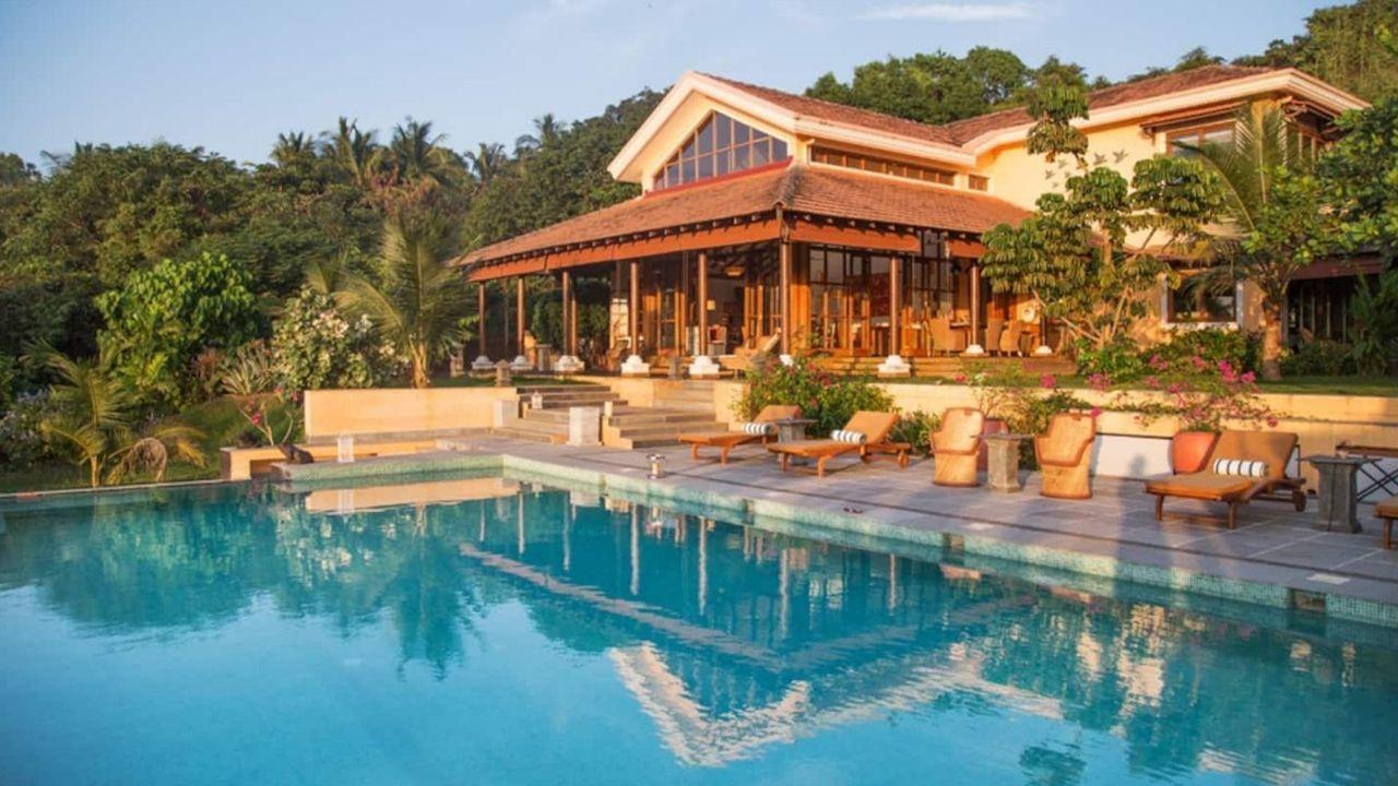 Earthy Stays villa at golden hour