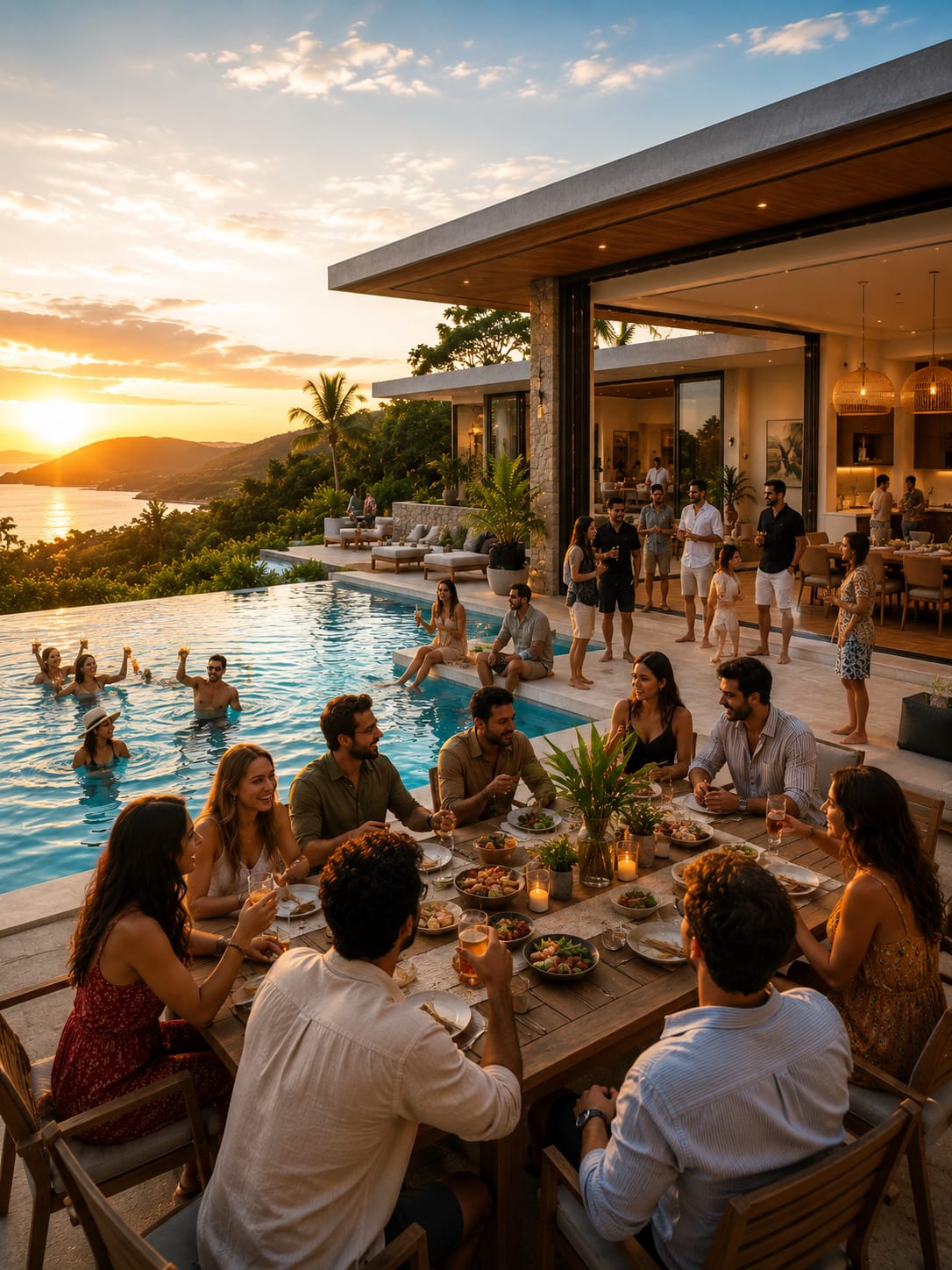 Sprawling group villa